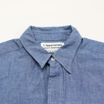 × L'Appartement 別注 24春夏 シャンブレー シャツ / CHAMBRAY SHIRT 長袖 レギュラーカラー コットン