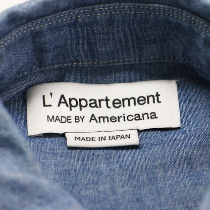 × L'Appartement 別注 24春夏 シャンブレー シャツ / CHAMBRAY SHIRT 長袖 レギュラーカラー コットン