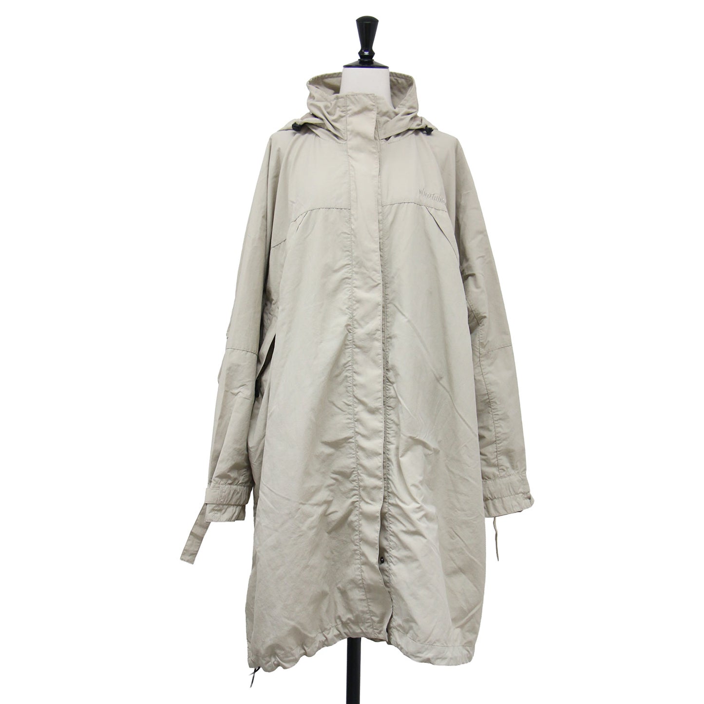 × Spick&Span 別注 24春夏 オーバーコート / OVER COAT ロング スタンドカラー フード付き オーバーサイズ ナイロン