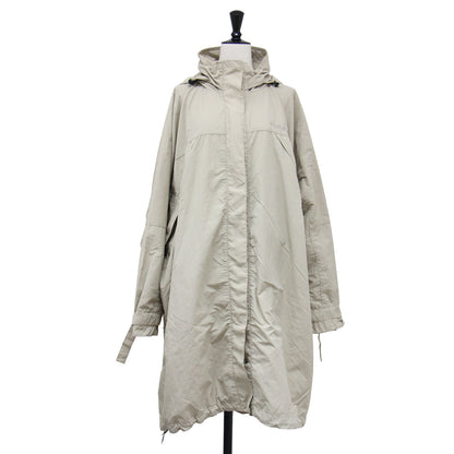 × Spick&Span 別注 24春夏 オーバーコート / OVER COAT ロング スタンドカラー フード付き オーバーサイズ ナイロン