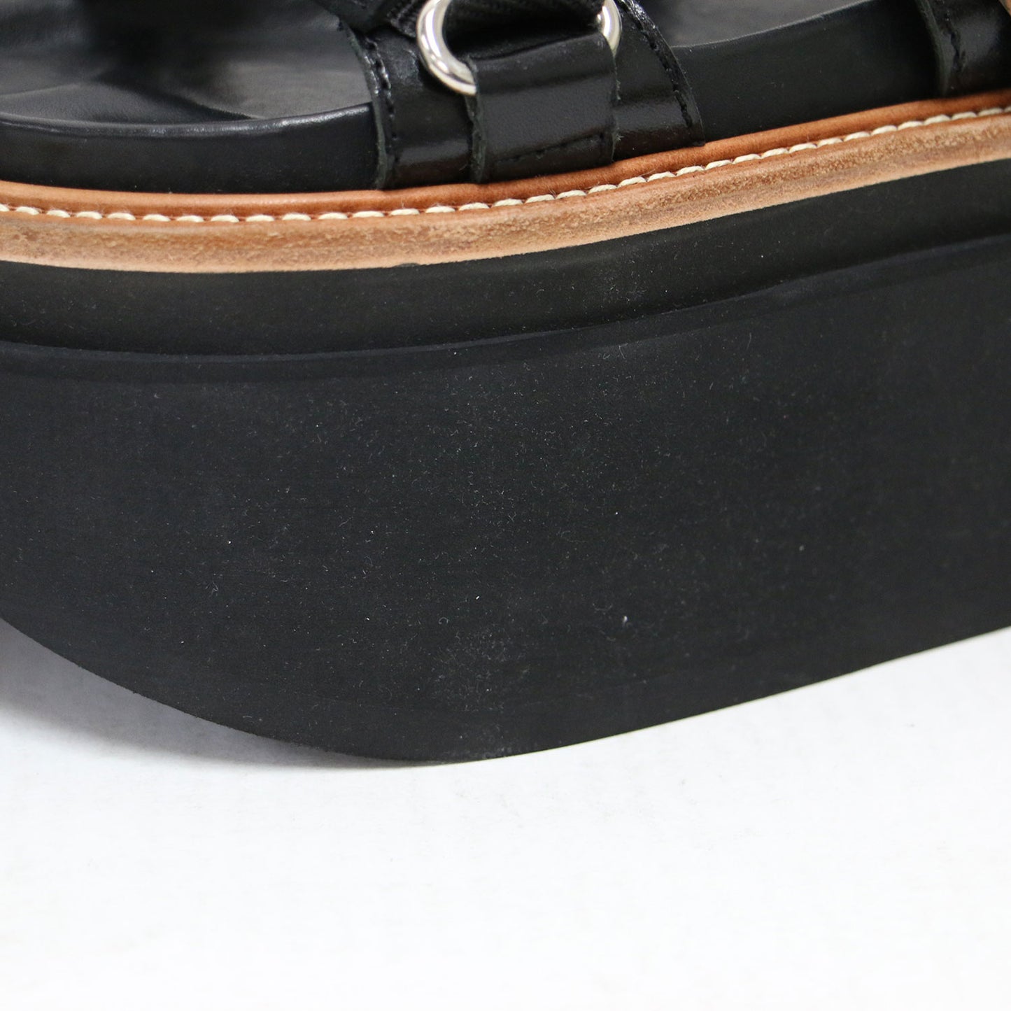 23春夏 ハイブリット ベルト サンダル / Hybrid Belt Sandals プラットフォーム 厚底 牛革 ナイロン