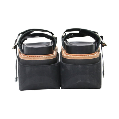 23春夏 ハイブリット ベルト サンダル / Hybrid Belt Sandals プラットフォーム 厚底 牛革 ナイロン