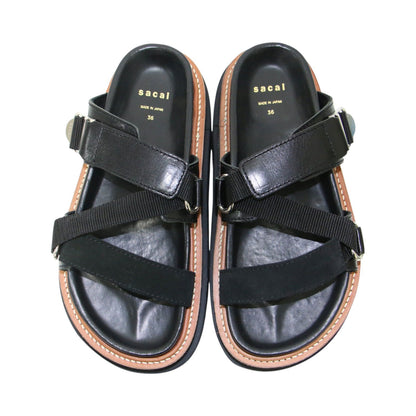 23春夏 ハイブリット ベルト サンダル / Hybrid Belt Sandals プラットフォーム 厚底 牛革 ナイロン