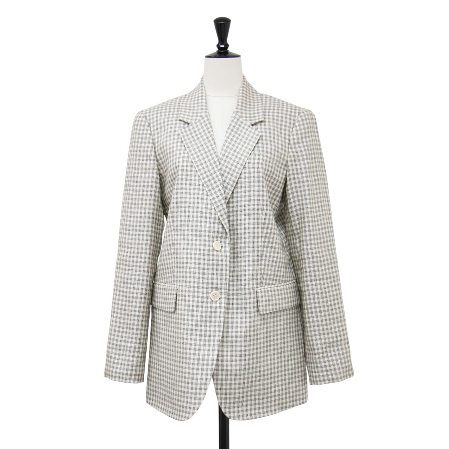 25春夏 リニアチェック テーラード ジャケット / LINEAR CHECK OS ST BLAZER ブレザー