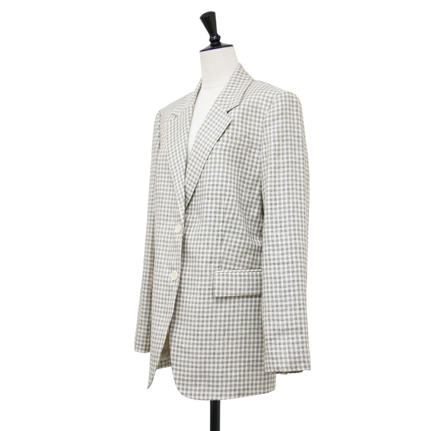 25春夏 リニアチェック テーラード ジャケット / LINEAR CHECK OS ST BLAZER ブレザー