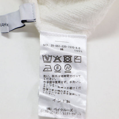 25秋冬 楊柳 フリンジ ヘンリーブラウス / プルオーバー 長袖 クルーネック ワイド コットン