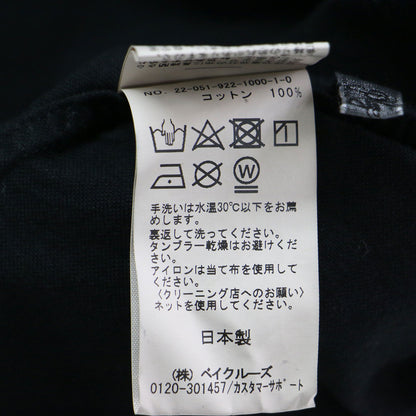 22春夏 パフスリーブ ブラウス / Puff Sleeves 七分袖 クルーネック ノーカラー タック コットン