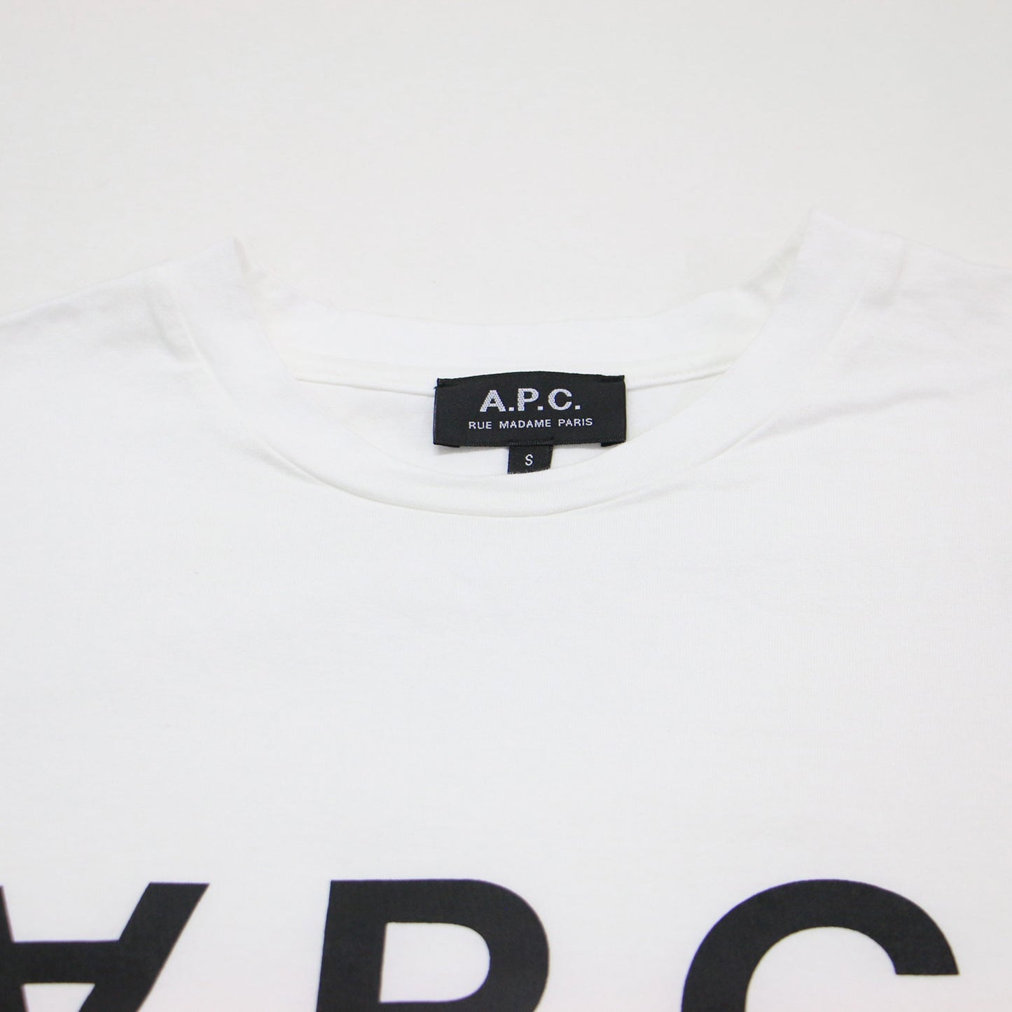 ロゴプリント クロップド Tシャツ / カットソー 半袖 クルーネック ワイド コットン