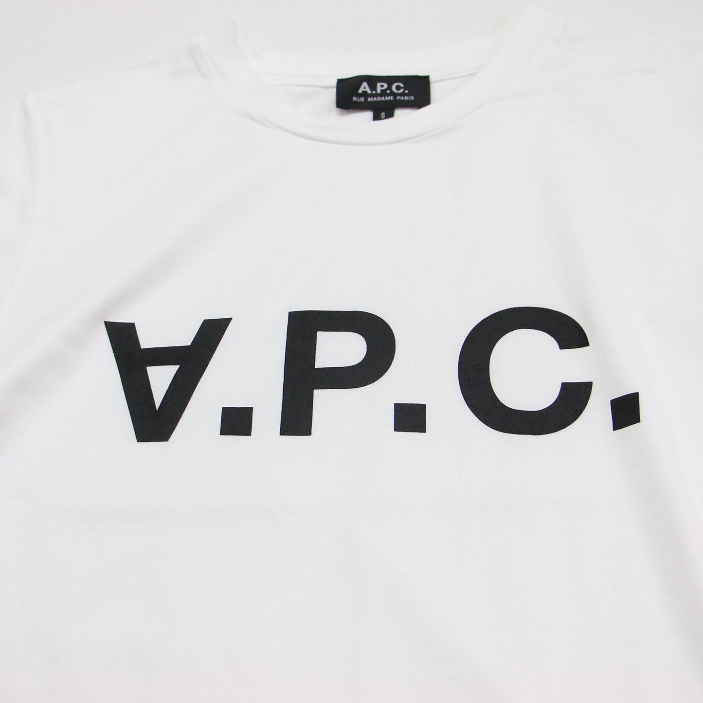 ロゴプリント クロップド Tシャツ / カットソー 半袖 クルーネック ワイド コットン