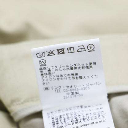 25春夏 ストレートチノパンツ / Cotton Chino ST CLASSIC PNT フルレングス センタープレス コットン ウォッシャブル