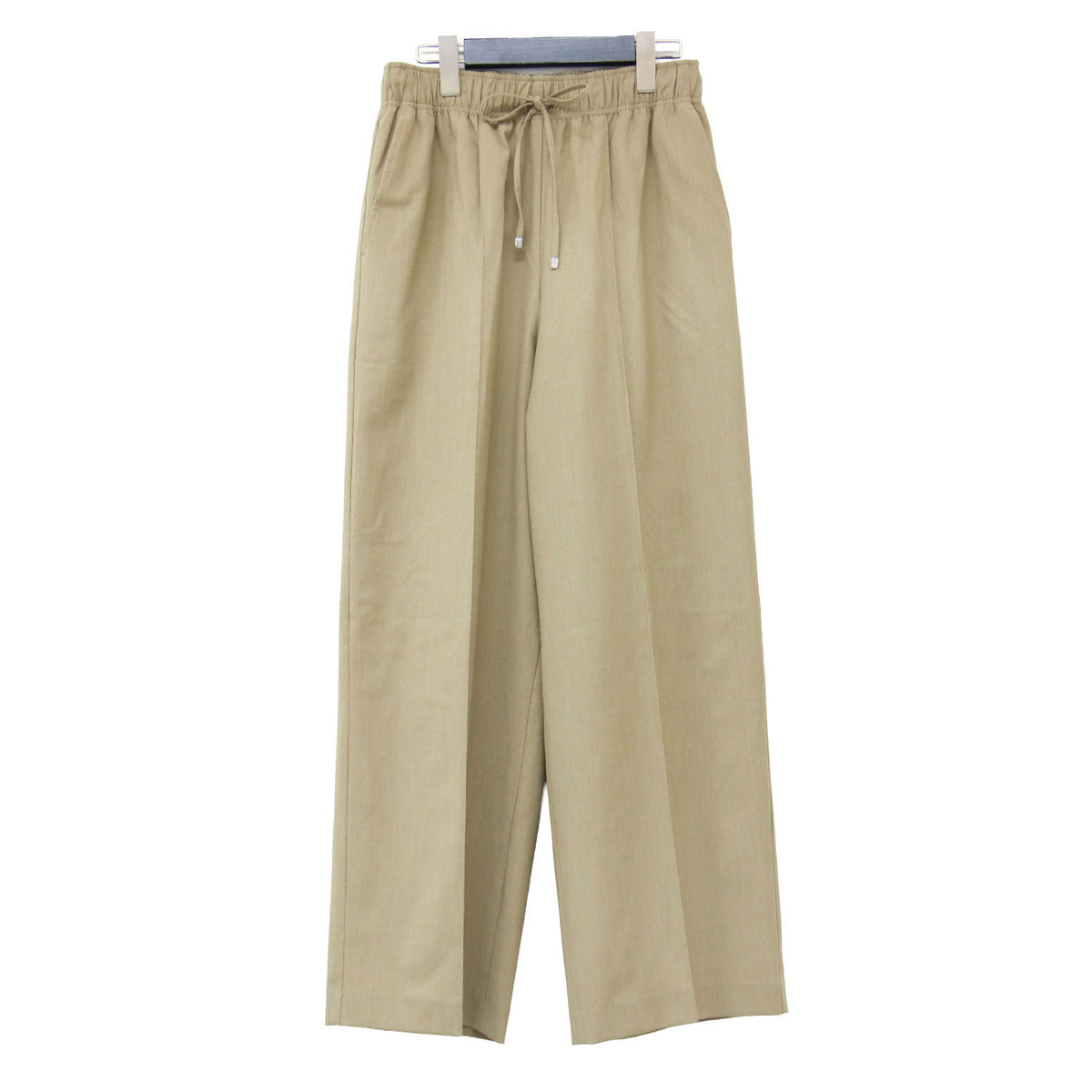アルビー イージーパンツ ワイドパンツ / Alby Easy Pants Wide イージーパンツ フルレングス ピンタック ウエストゴム ドローコード ウール ウォッシャブル
