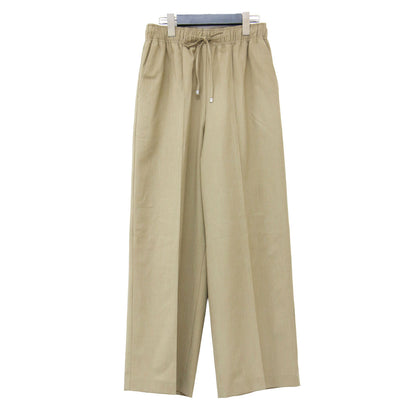 アルビー イージーパンツ ワイドパンツ / Alby Easy Pants Wide イージーパンツ フルレングス ピンタック ウエストゴム ドローコード ウール ウォッシャブル