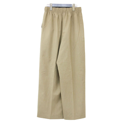 アルビー イージーパンツ ワイドパンツ / Alby Easy Pants Wide イージーパンツ フルレングス ピンタック ウエストゴム ドローコード ウール ウォッシャブル
