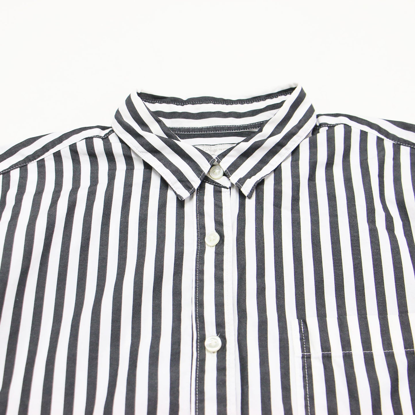 ボーイズ ボックス シャツ / Boys box プルオーバー 長袖 ドロップショルダー オーバーサイズ ストライプ バックヨーク タック コットン ウォッシャブル