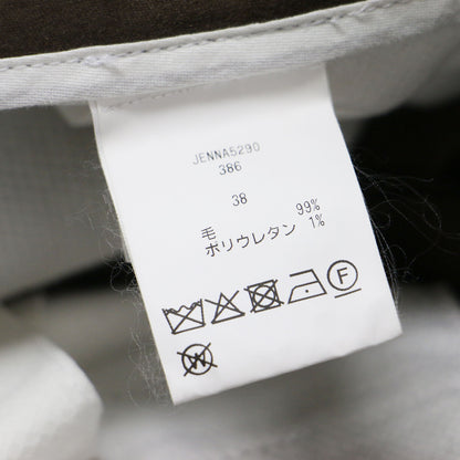 × Plage 別注 サキソニーフランネルウール ストレートパンツ / スラックス テーパード センタープレス タック