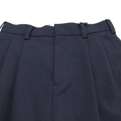 24春夏 オフィサースカート / OFFICER SKIRT ロング丈 Iライン タイト バイカラー タック バックスリット ウール コットン