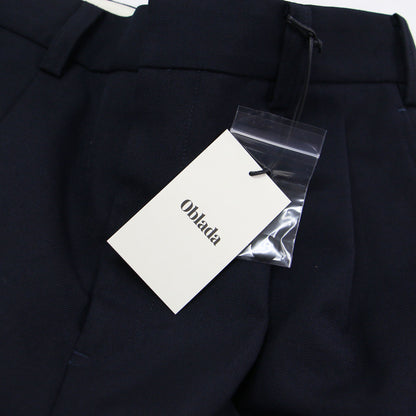 24春夏 オフィサースカート / OFFICER SKIRT ロング丈 Iライン タイト バイカラー タック バックスリット ウール コットン