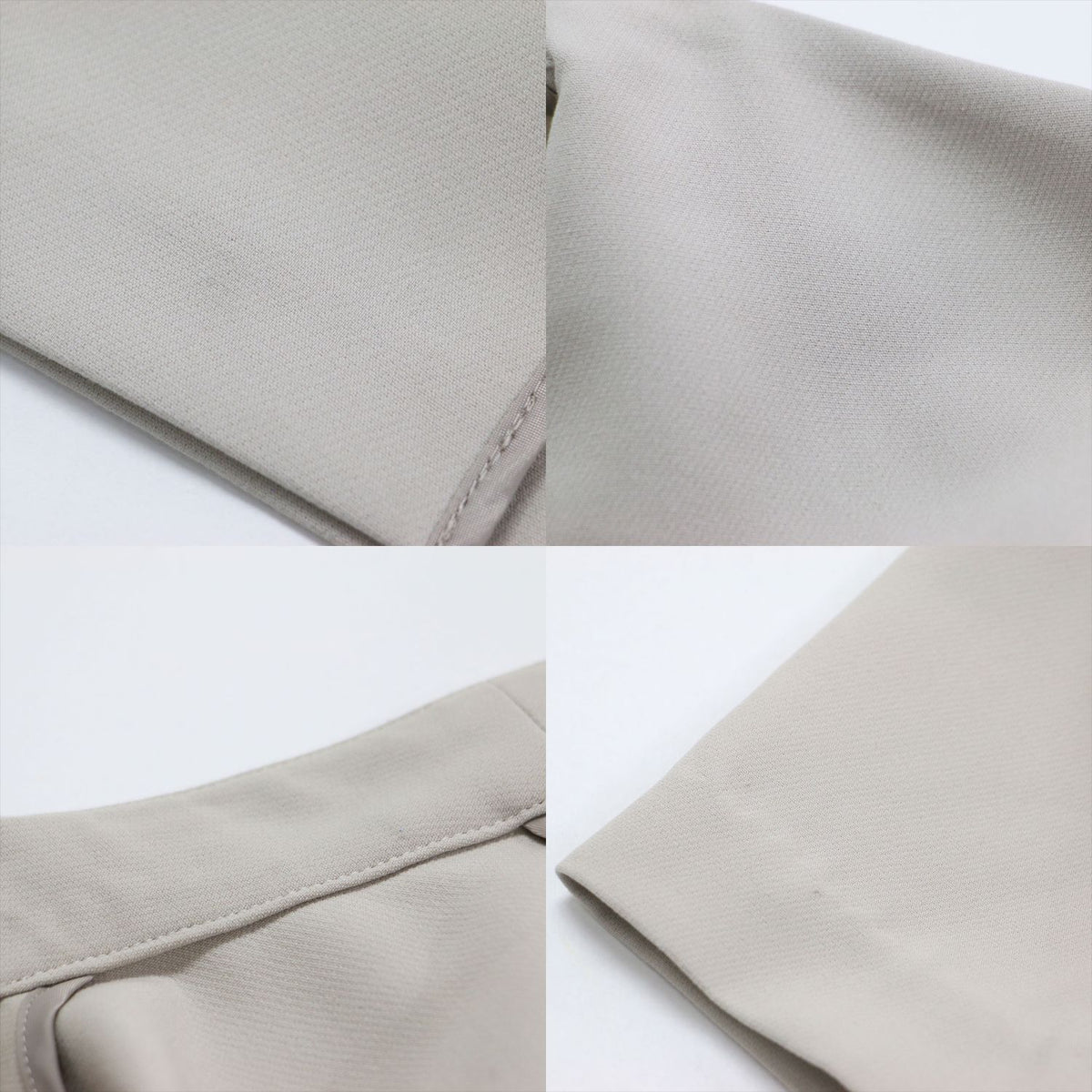 ダブルクロス ノーカラー ガウンコート / ジャケット 長袖 ロング丈 1B ストレッチ