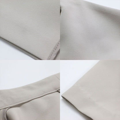 ダブルクロス ノーカラー ガウンコート / ジャケット 長袖 ロング丈 1B ストレッチ