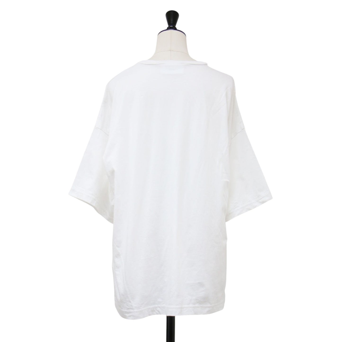 25春夏 コットン クルーネック オーバーTシャツ /カットソー 半袖 シンプル 無地
