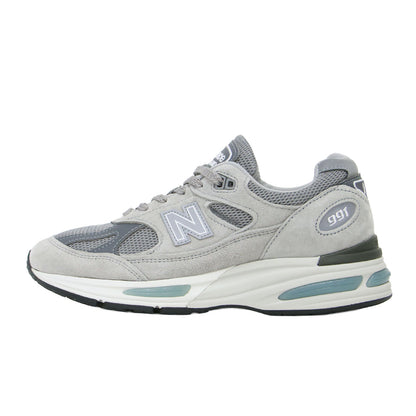 Made in UK 991v2 / レースアップ ローカット スエード メッシュ 厚底 スニーカー