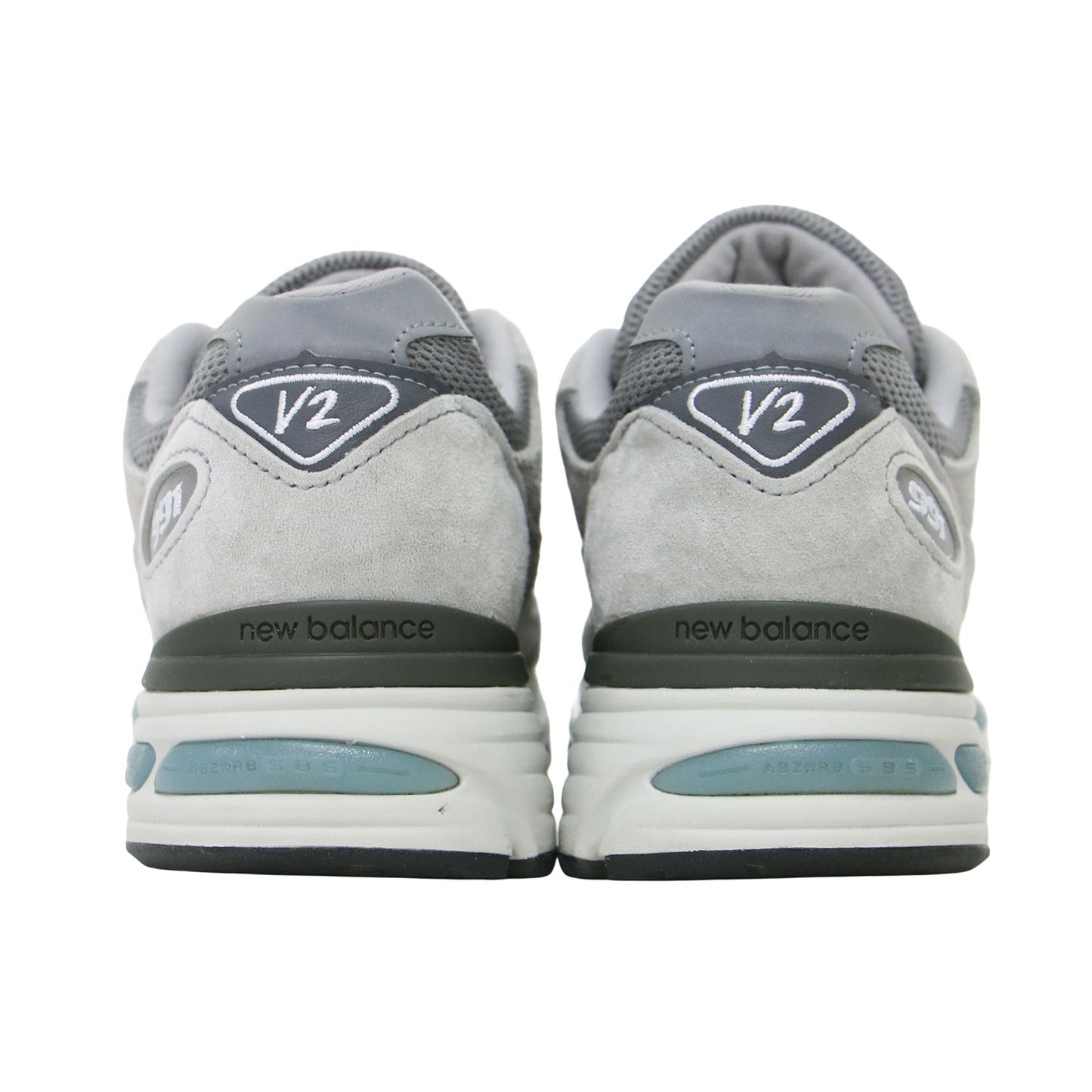 Made in UK 991v2 / レースアップ ローカット スエード メッシュ 厚底 スニーカー