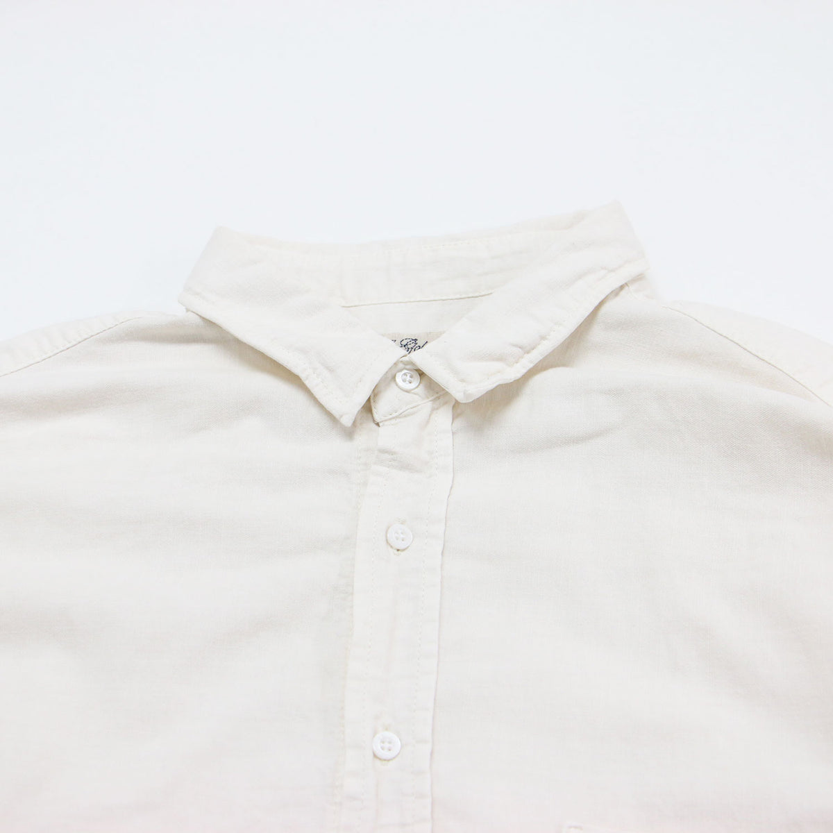 25秋冬 ダメージ加工 ビックコットンシャツ / 長袖 ワイド ドロップショルダー