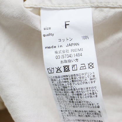 25秋冬 ダメージ加工 ビックコットンシャツ / 長袖 ワイド ドロップショルダー