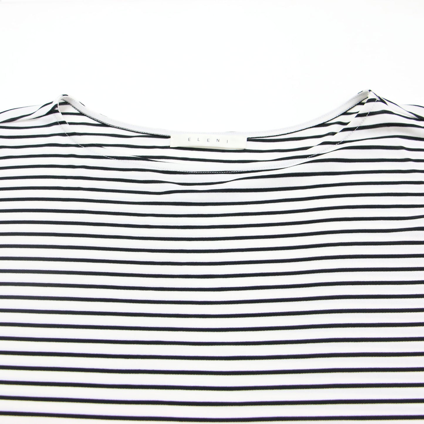25秋冬 ボーダードレープ Tシャツ / カットソー 長袖 キモノスリーブ