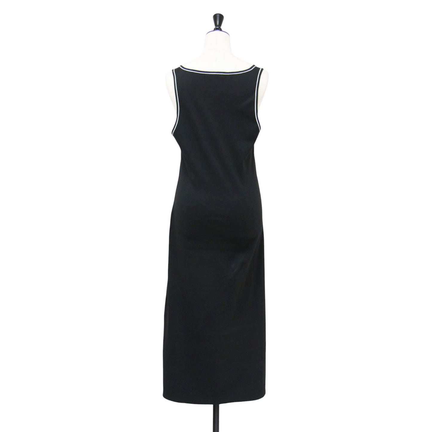 25春夏 リブ カットソーワンピース / Perry Knit Rib Tank Dress ノースリーブ ストレート ロング丈 コットン