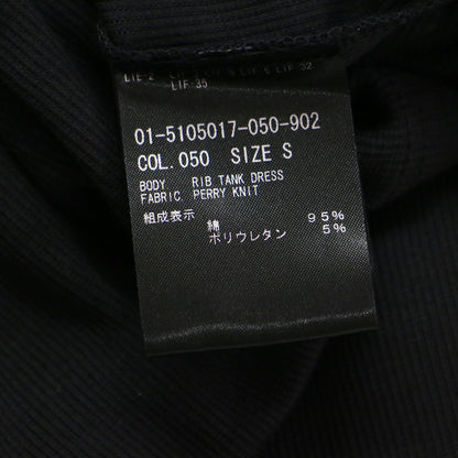 25春夏 リブ カットソーワンピース / Perry Knit Rib Tank Dress ノースリーブ ストレート ロング丈 コットン