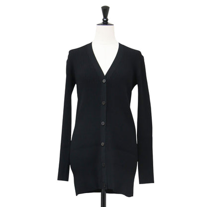 24春夏 Vネック リブ カーディガン / Wooster Crepe Knit Button Rib Cardi 長袖 ニット