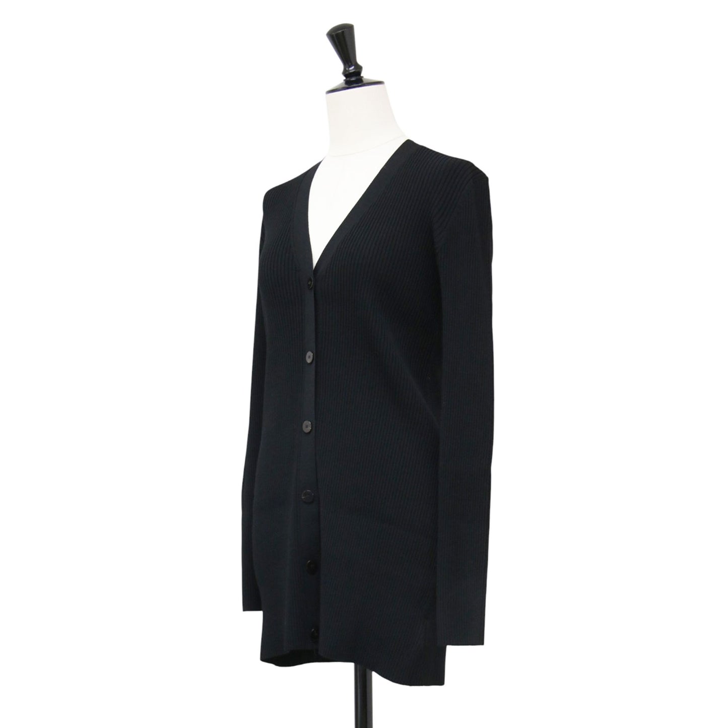 24春夏 Vネック リブ カーディガン / Wooster Crepe Knit Button Rib Cardi 長袖 ニット
