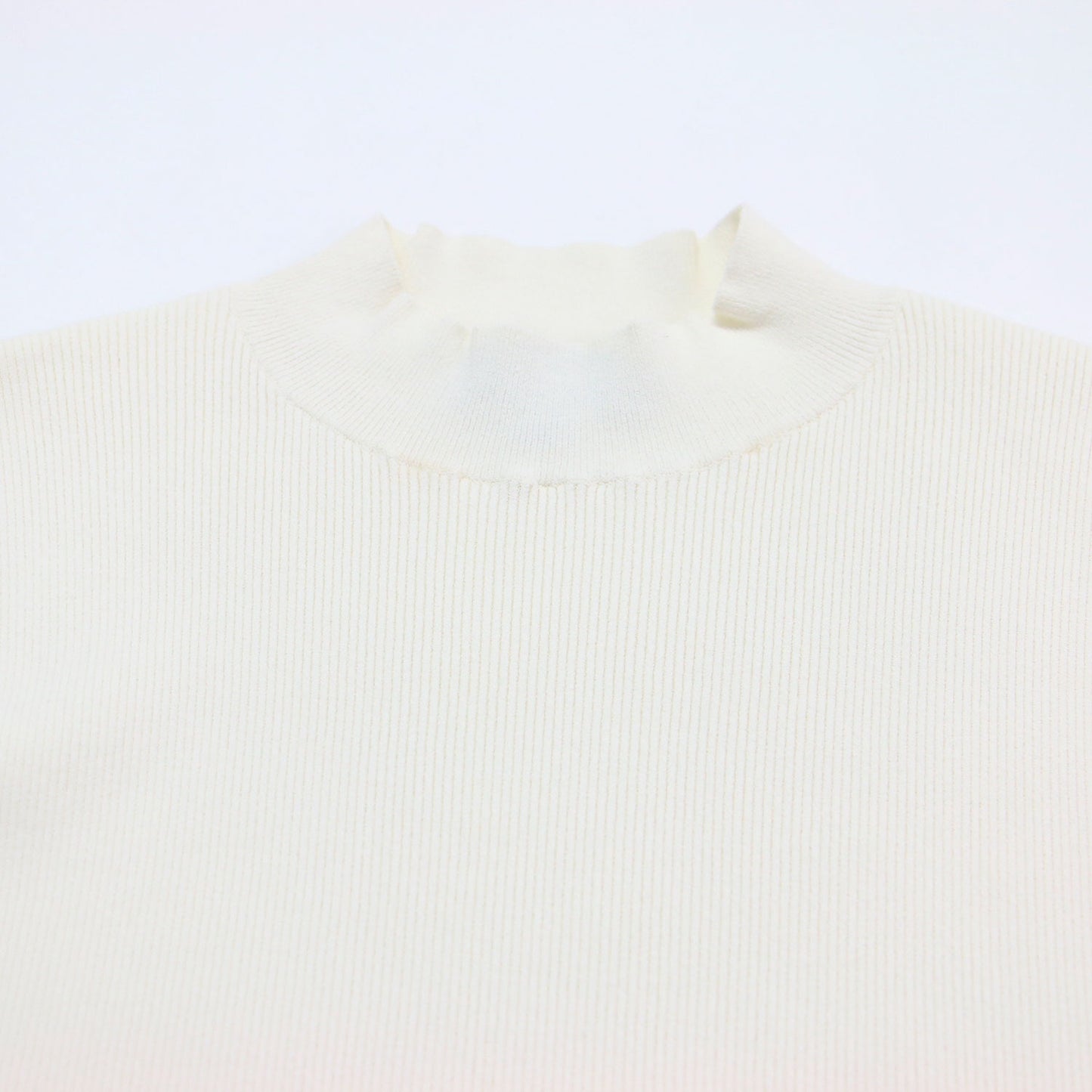 23春夏 コンパクト リブ ニット / COMPACT CREPE RIB SL SHELL プルオーバー ハイネック ノースリーブ ストレッチ ハイゲージ ウォッシャブル