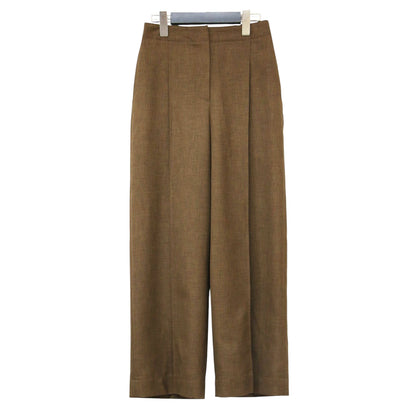 25春夏 ストレート タック ワイドパンツ / CITY TWILL DEEP PLT PANT スラックス ハイウエスト センタープレス