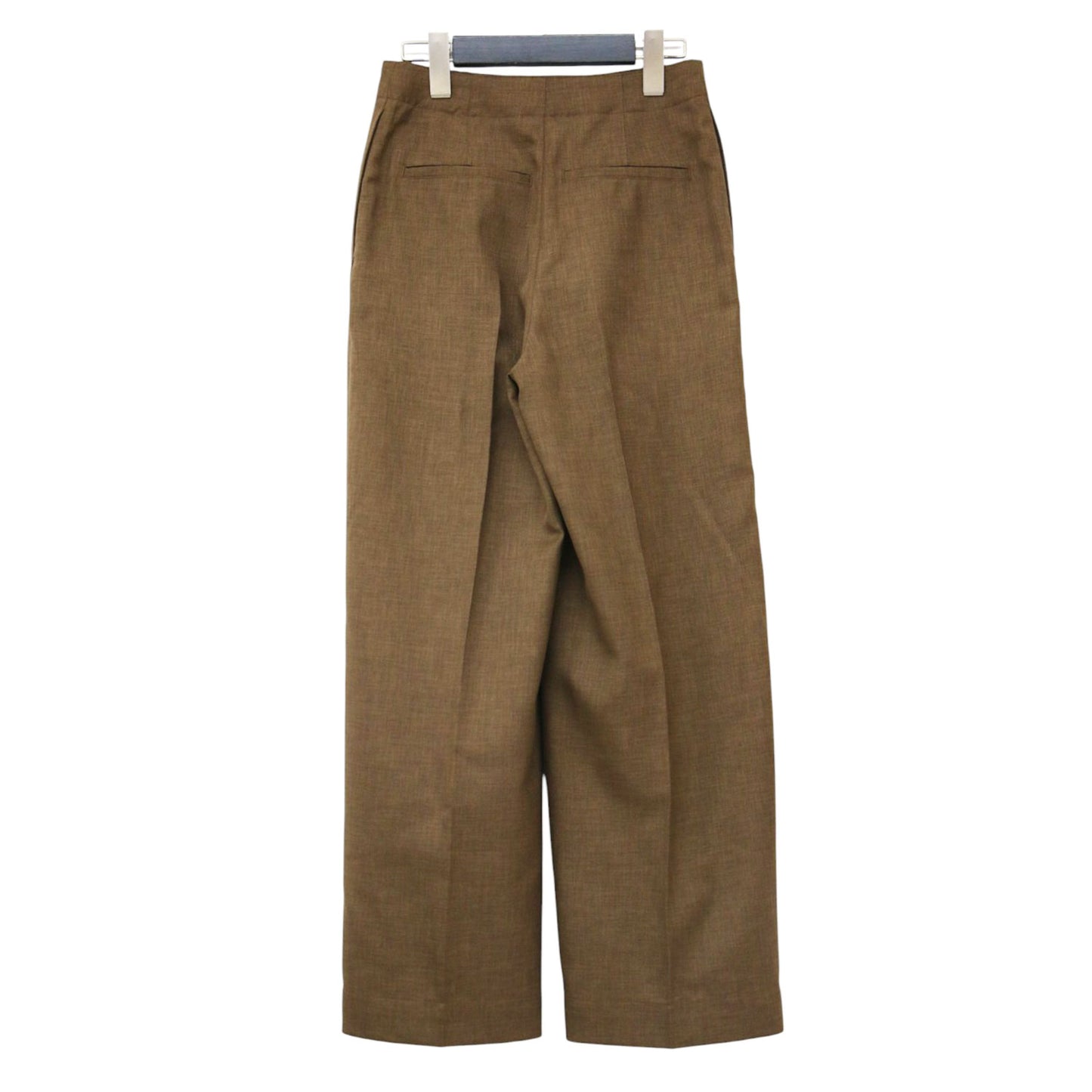 25春夏 ストレート タック ワイドパンツ / CITY TWILL DEEP PLT PANT スラックス ハイウエスト センタープレス