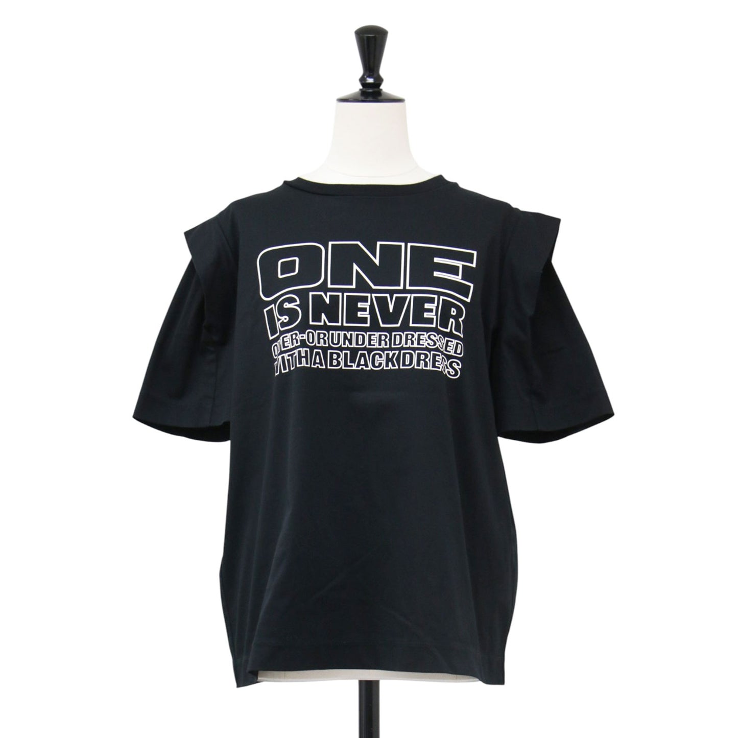 25春夏 ロゴ プリント パワーショルダーカットソー / Shoulder Tuke Tシャツ 半袖 クルーネック コットン