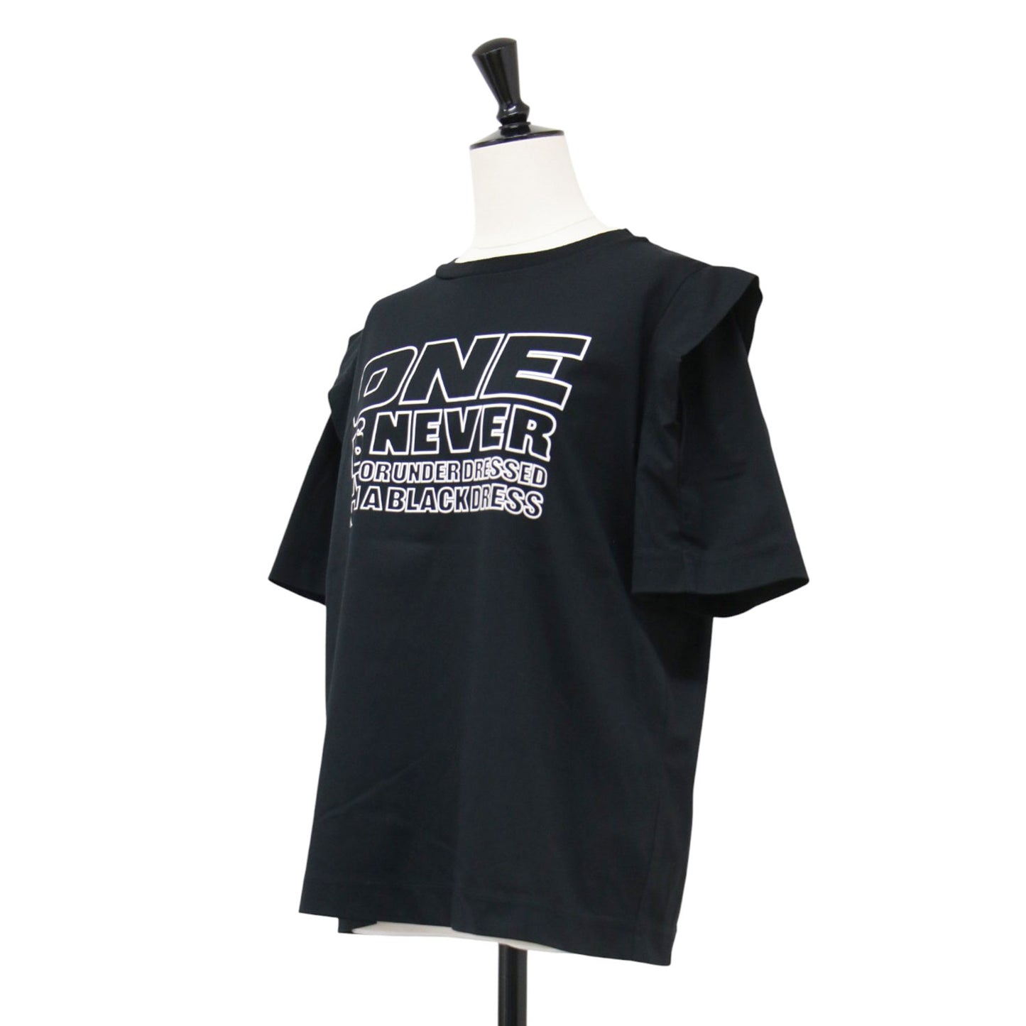 25春夏 ロゴ プリント パワーショルダーカットソー / Shoulder Tuke Tシャツ 半袖 クルーネック コットン