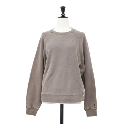 × SLOBE 別注 25秋冬 ダメージスウェット / CPSB-25A-002 / 長袖 クルーネック ワイド ラグラン ダメージ加工 裏毛 刺繍 コットン
