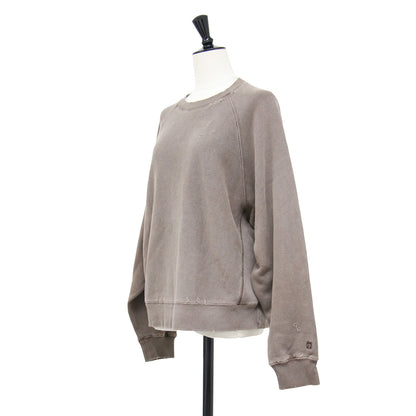 × SLOBE 別注 25秋冬 ダメージスウェット / CPSB-25A-002 / 長袖 クルーネック ワイド ラグラン ダメージ加工 裏毛 刺繍 コットン