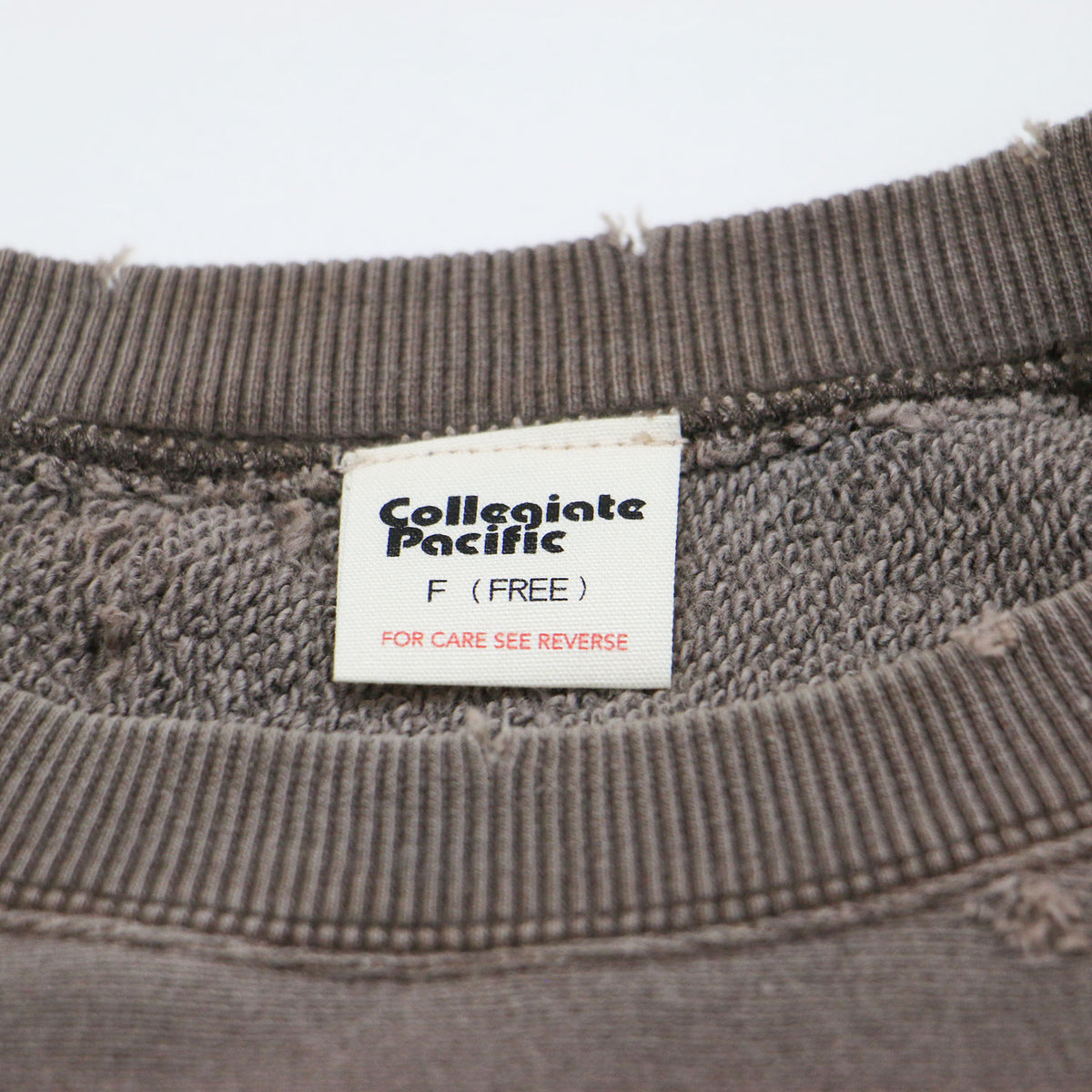 × SLOBE 別注 25秋冬 ダメージスウェット / CPSB-25A-002 / 長袖 クルーネック ワイド ラグラン ダメージ加工 裏毛 刺繍 コットン