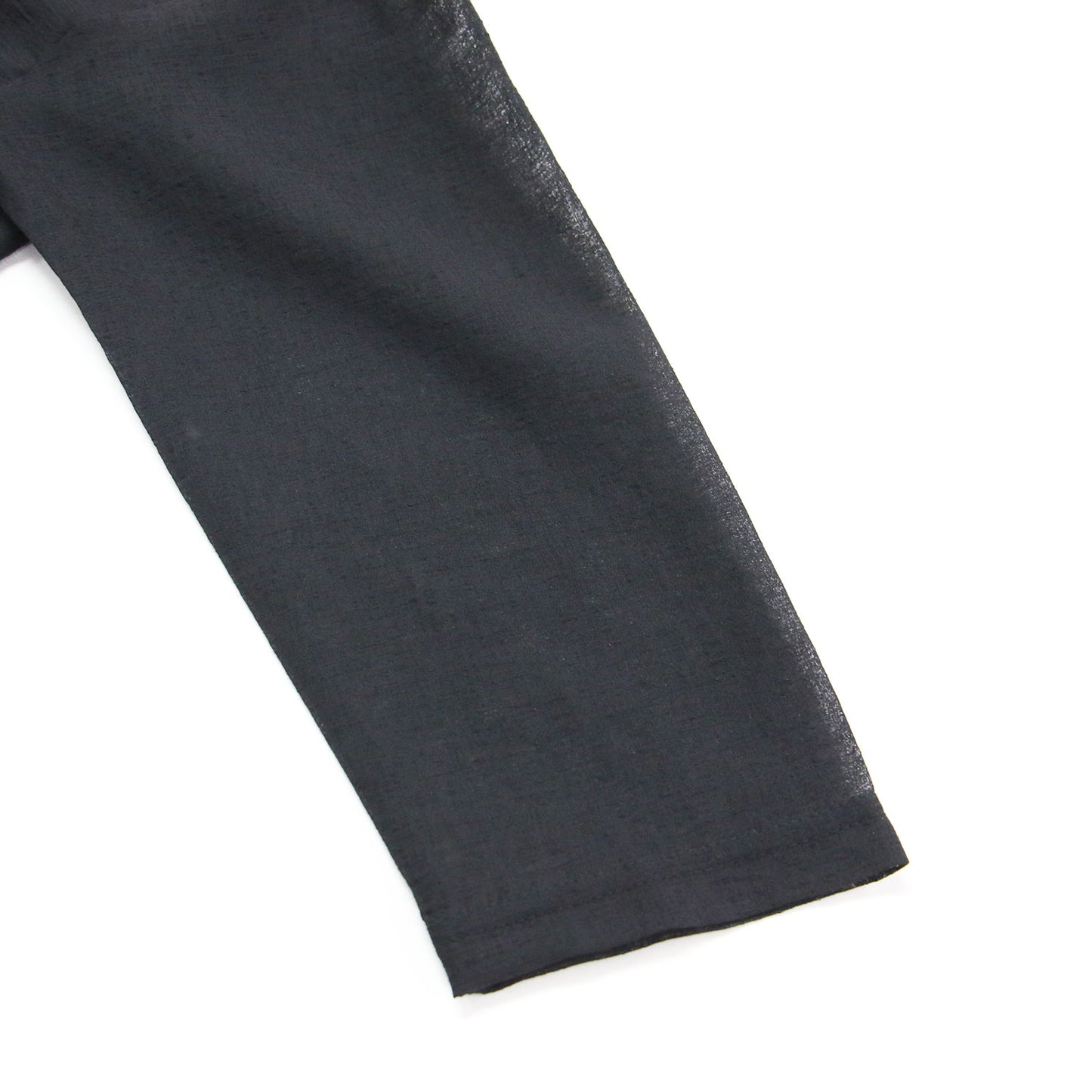 25春夏 ワッシャーボイル ショートカーディガン / washer voile short Cardigan 羽織り 長袖 クルーネック ワイド シアー 洗い加工
