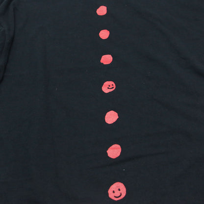 23春夏 バックプリント ロングスリーブ Ｔシャツ / プルオーバー 長袖 ラウンドネック ドロップショルダー ハンガーループ コットン