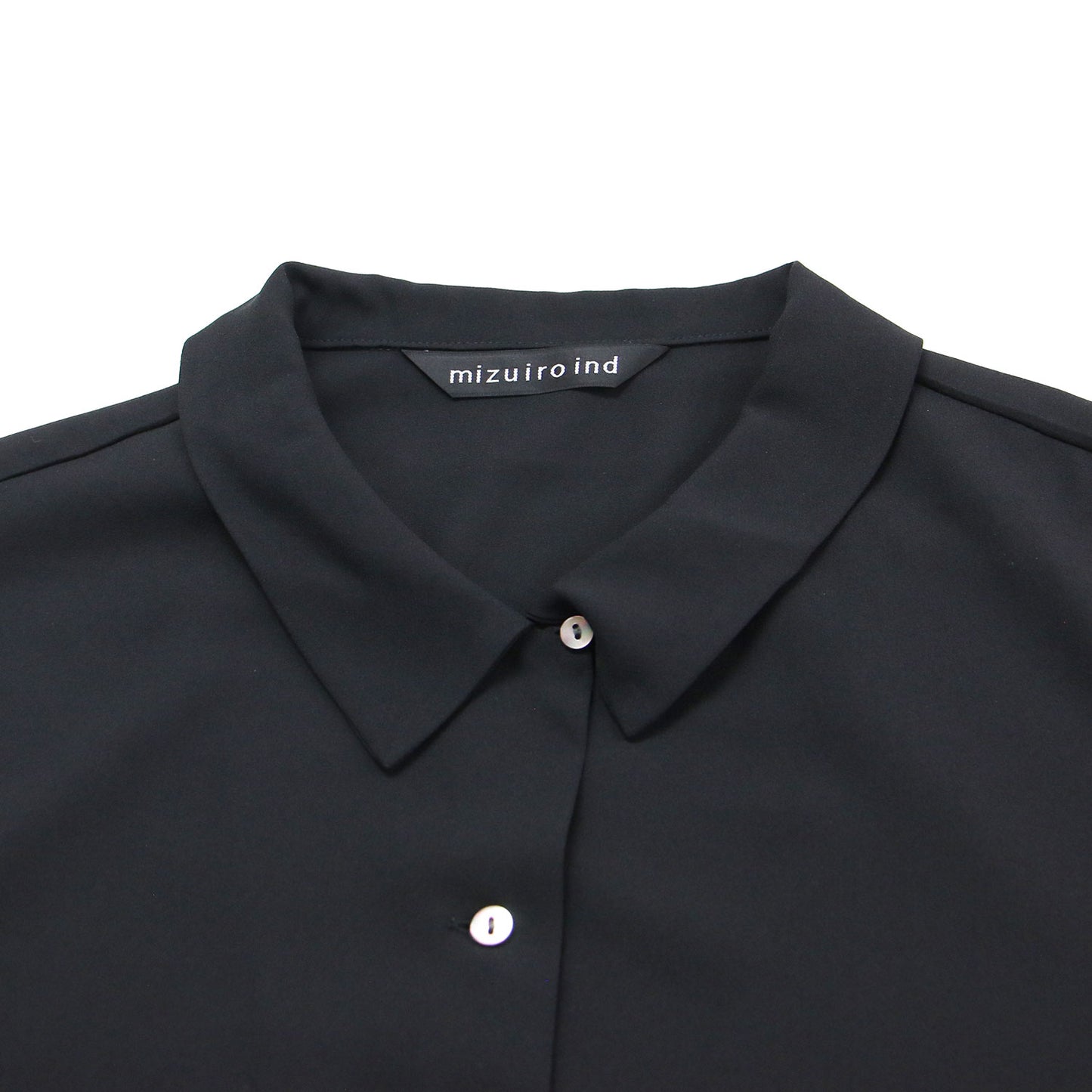 25春夏 ポプリン ハーフスリーブ シャツ / poplin half slv shirt ブラウス 半袖 ミドル丈 シャツカラー