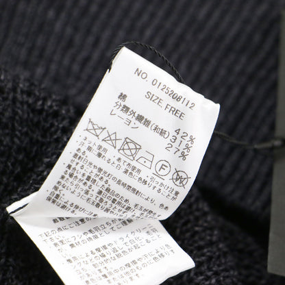25春夏 サークルニットカーディガン / ベスト Vネック 半袖 フレンチスリーブ メッシュ ブランドタグ メタルパーツ ミドルゲージ コットン