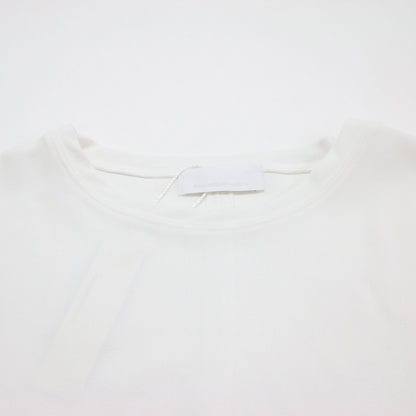 24春夏 バックスリット ブラウス Tee / 長袖 クルーネック ウォッシャブル