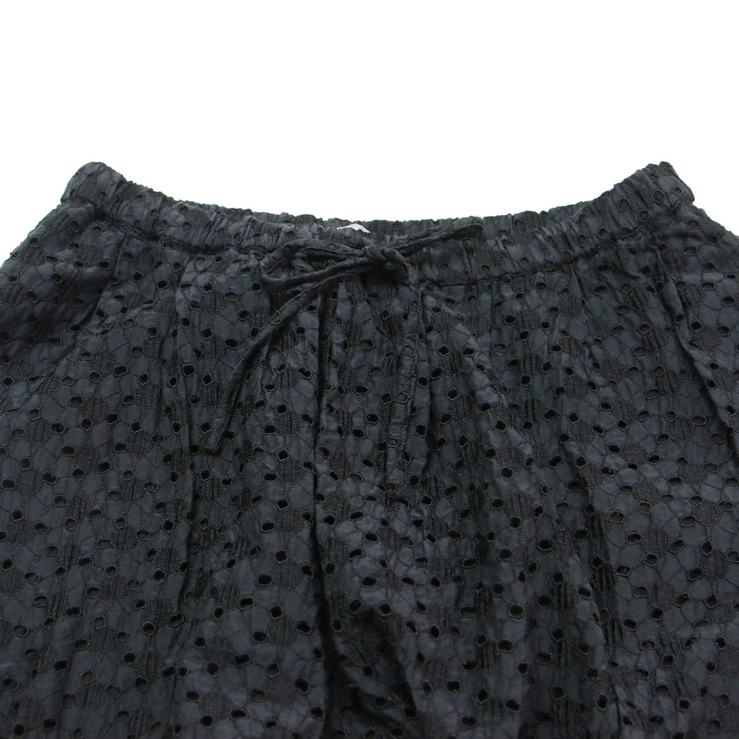 アイレット刺繍スカート / SUMMERFLREYELET VALEN 膝下丈 Aライン フレア コットン シルク