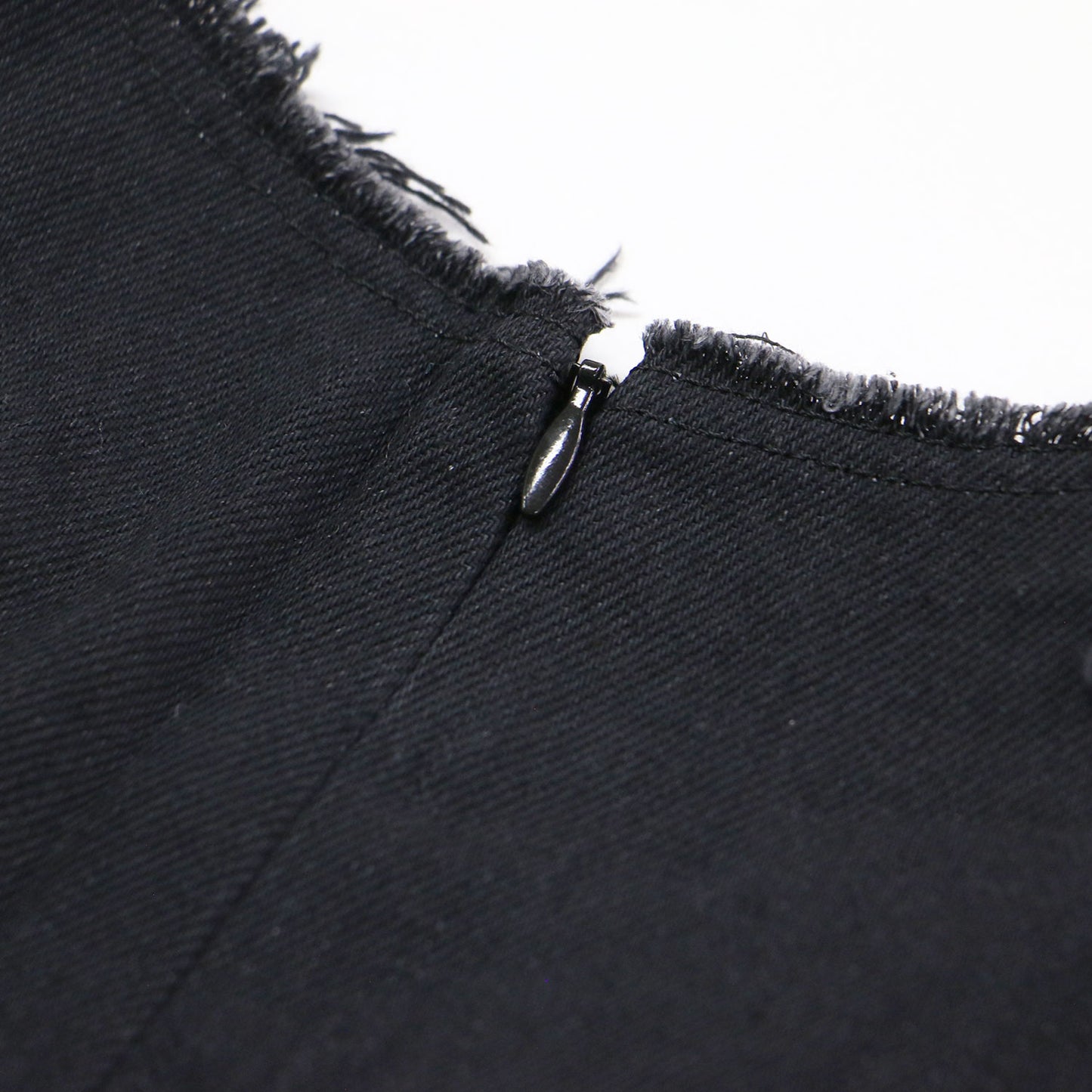 vent et Plage デニムフォルムワンピース / ロング丈 マキシ丈 ノースリーブ クルーネック カットオフ コットン