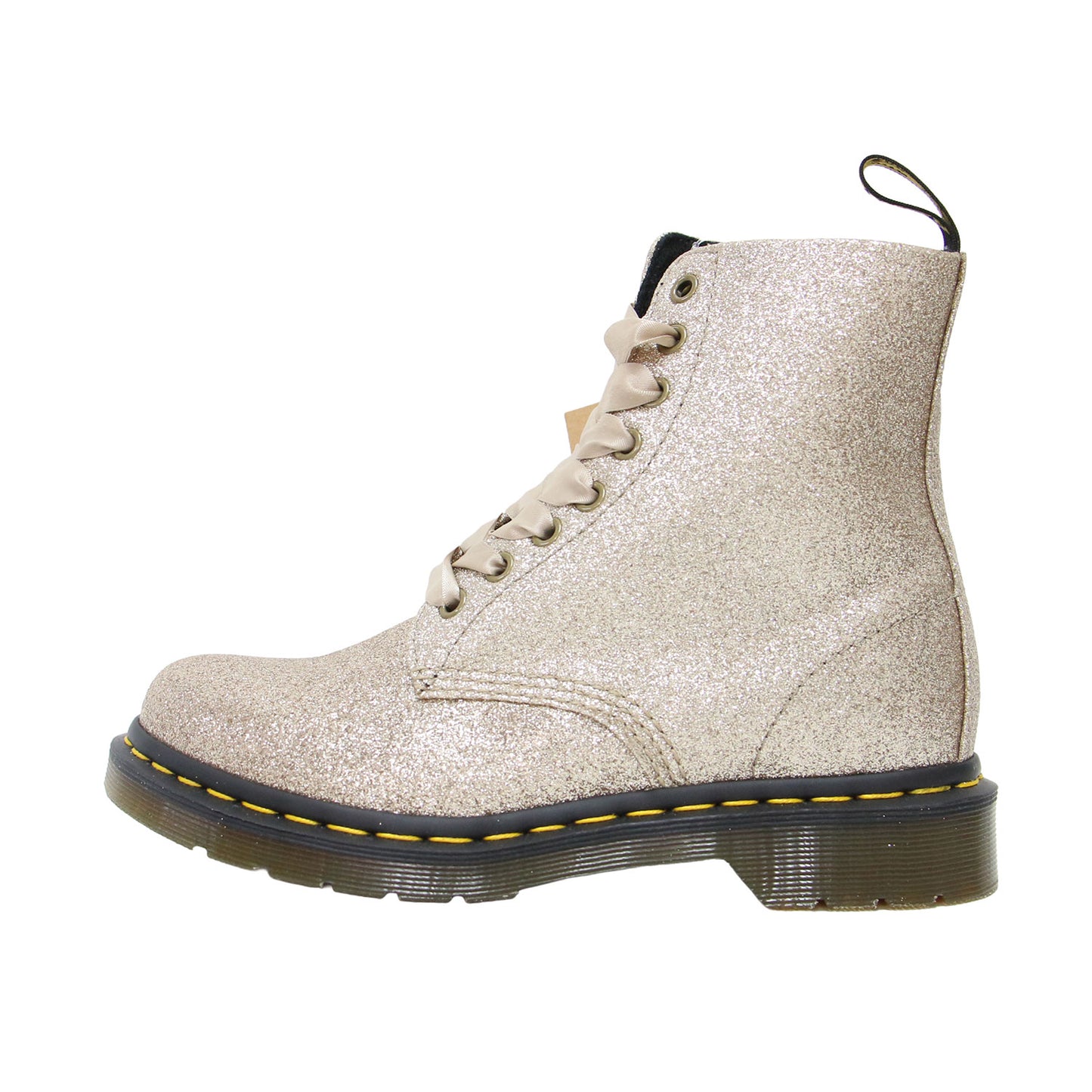 グリッター 8ホールブーツ / 1460 PASCAL GLITTER 8 EYE BOOT ショートブーツ レースアップ リボン ラメ 光沢
