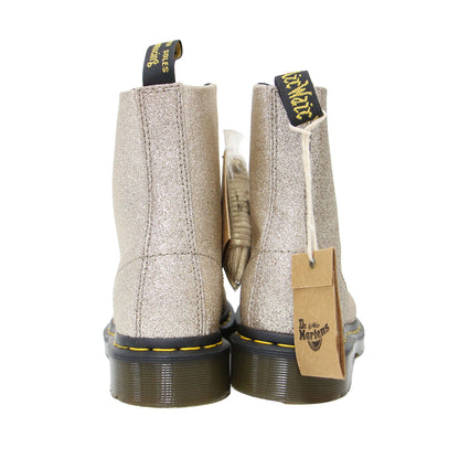 グリッター 8ホールブーツ / 1460 PASCAL GLITTER 8 EYE BOOT ショートブーツ レースアップ リボン ラメ 光沢